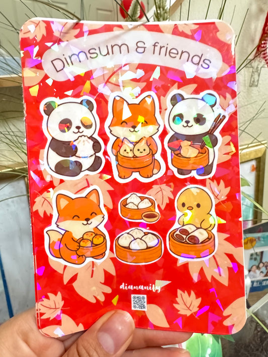 Glitter Sheet-Dimsum & Friends