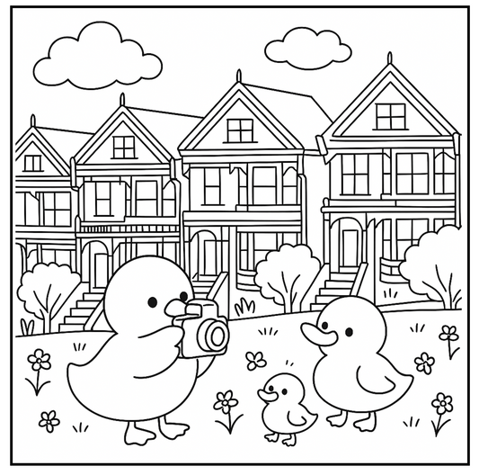 Bay Area Coloring book Adventure: Cute Critters & Culture to Color