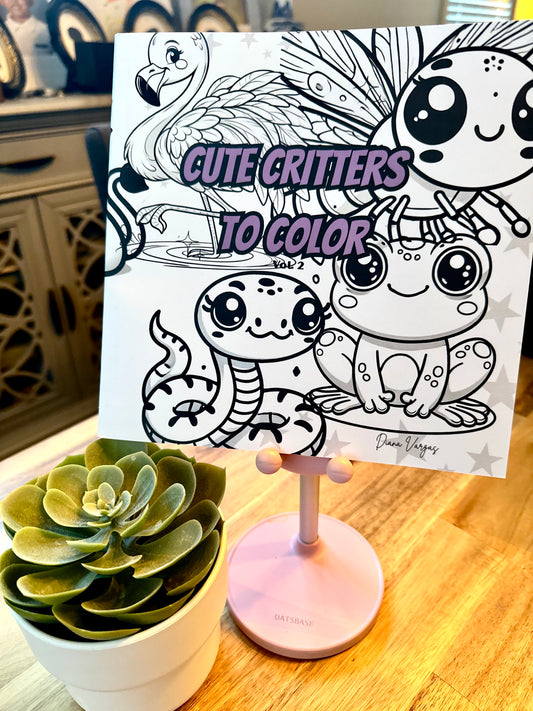 Critters to Color 8in by 8in Vol.2