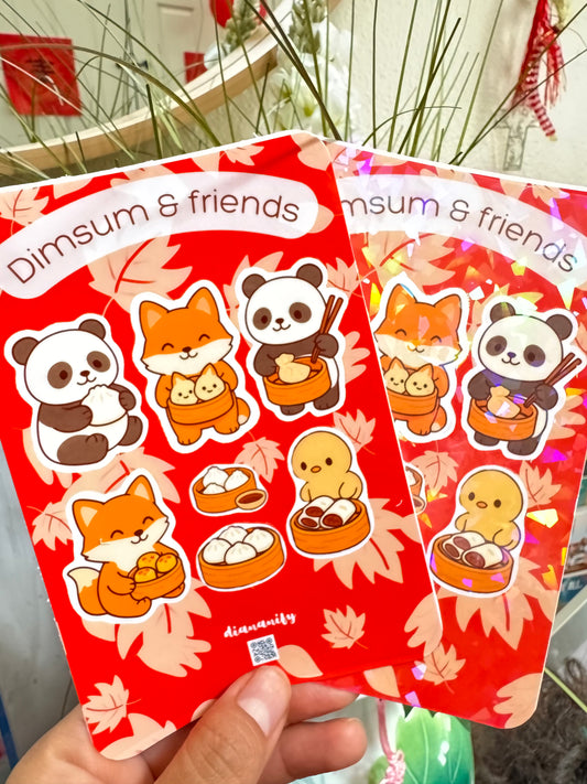 Glitter Sheet-Dimsum & Friends