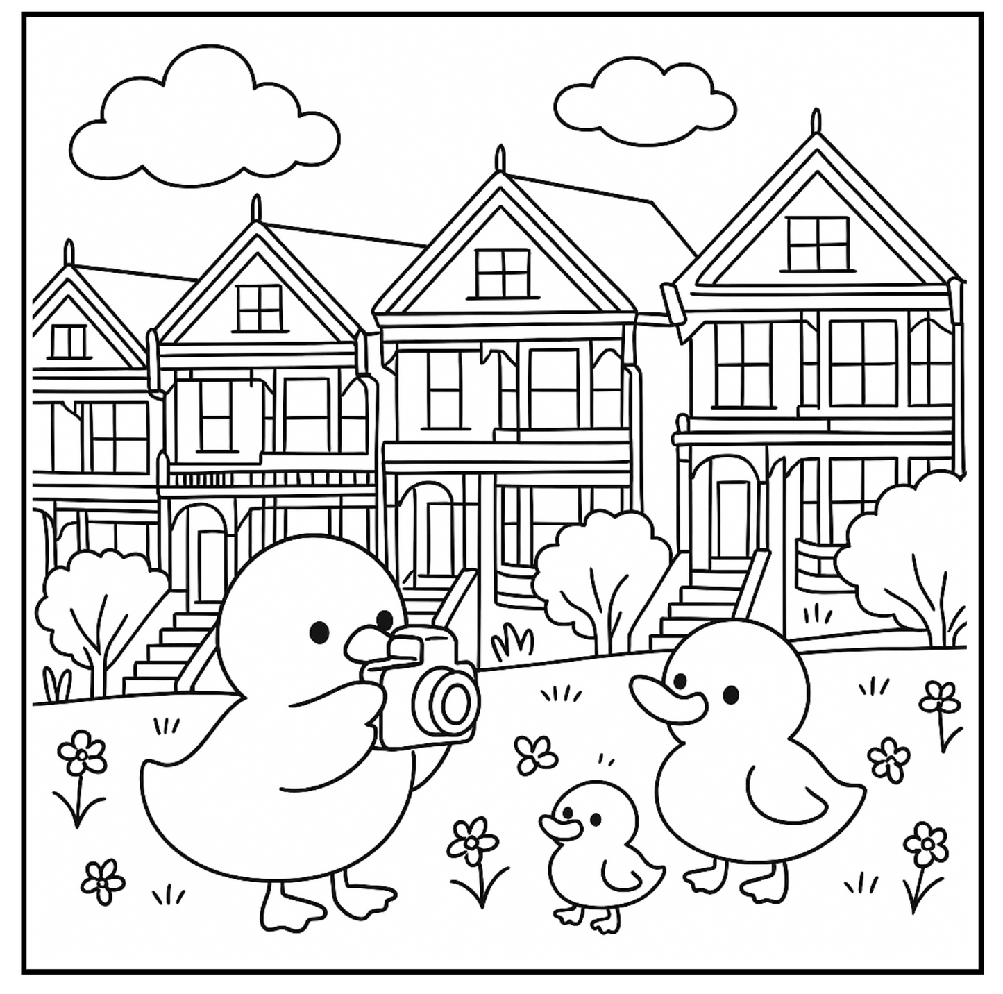 Bay Area Coloring book Adventure: Cute Critters & Culture to Color