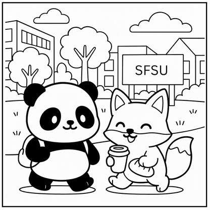 Bay Area Coloring book Adventure: Cute Critters & Culture to Color