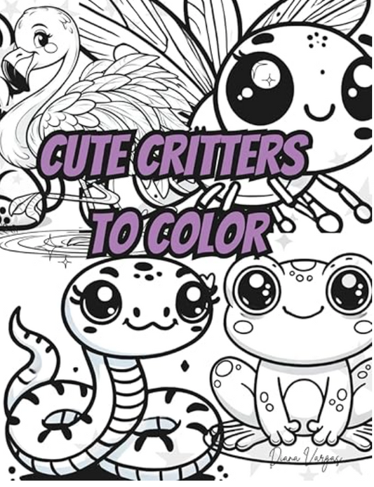 Cute Critters to Color - 8.5 x 11"